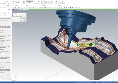 Hochpräzises 5-Achsen-Fräsen und Hypermill und Mastercam-Programmierung für erstklassige Automobilwerkzeugherstellung